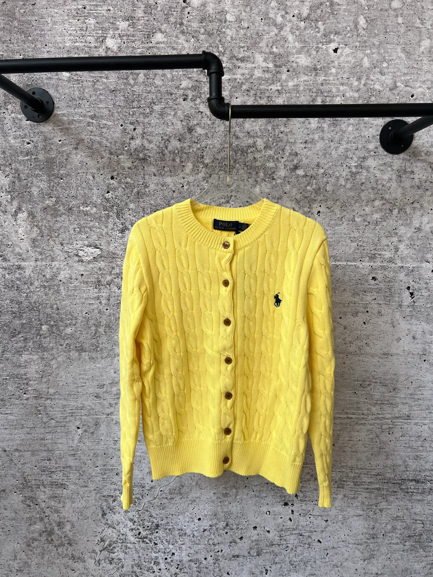 P240 Ralph Lauren autumn women's knitted rubber flower cardigan sweater, Xiaohongshu traffic password, classic rubber flower cardigan buttons, original pure cotton yarn craftsmanship, slim fit upper body, lazy old money style